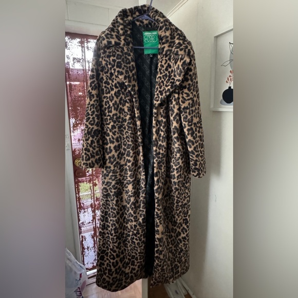 Nordstrom Leopard Spot Faux Fur Long Coat - Picture 2 of 7